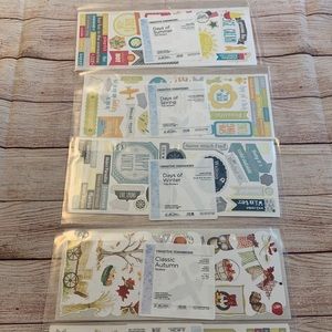NEW CREATIVE MEMORIES SEASONAL STICKER SET 5PC.